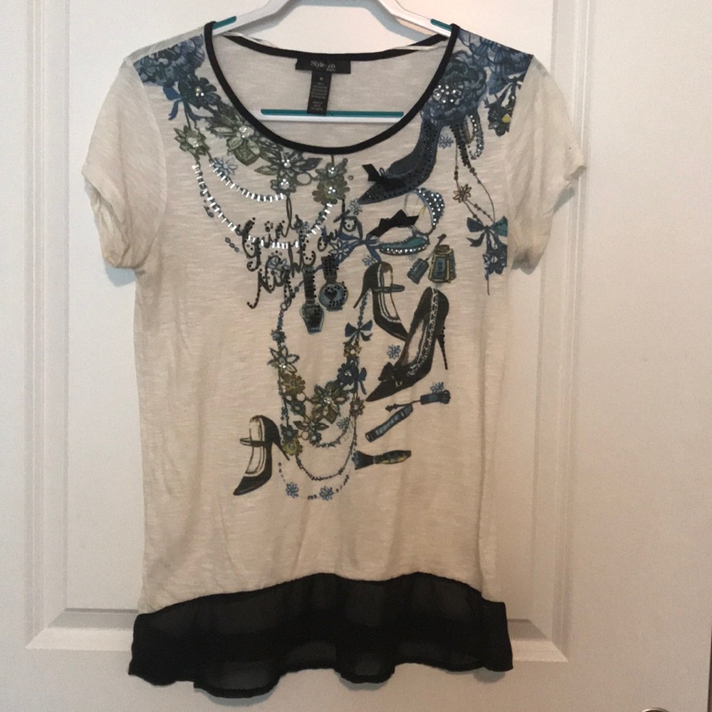 Style & Co Parisian Tee
